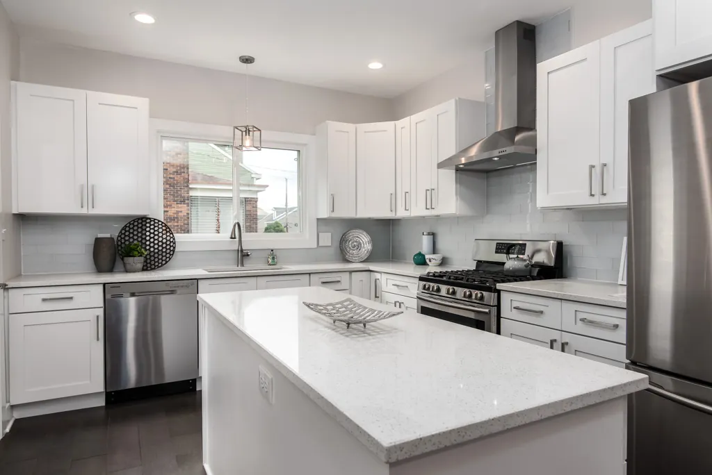 Renovated kitchen in a Milwaukee investment property